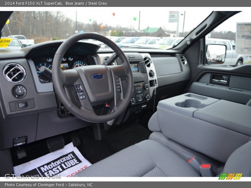 Blue Jeans / Steel Grey 2014 Ford F150 XLT SuperCab