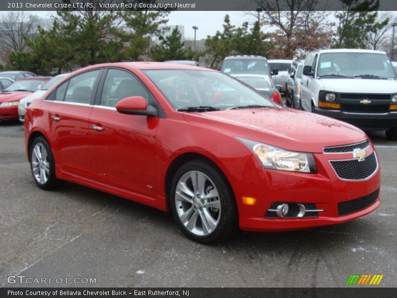 Victory Red / Cocoa/Light Neutral 2013 Chevrolet Cruze LTZ/RS
