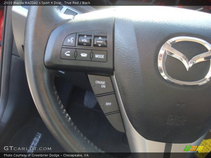 True Red / Black 2010 Mazda MAZDA3 s Sport 4 Door