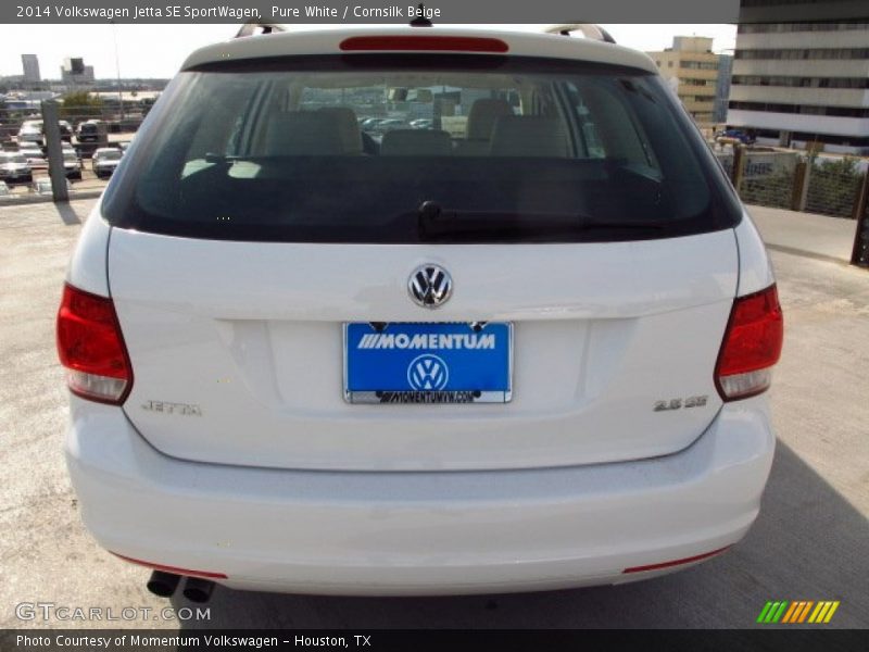 Pure White / Cornsilk Beige 2014 Volkswagen Jetta SE SportWagen