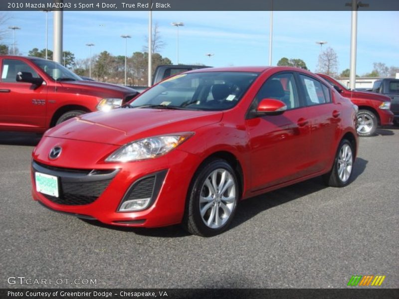 True Red / Black 2010 Mazda MAZDA3 s Sport 4 Door
