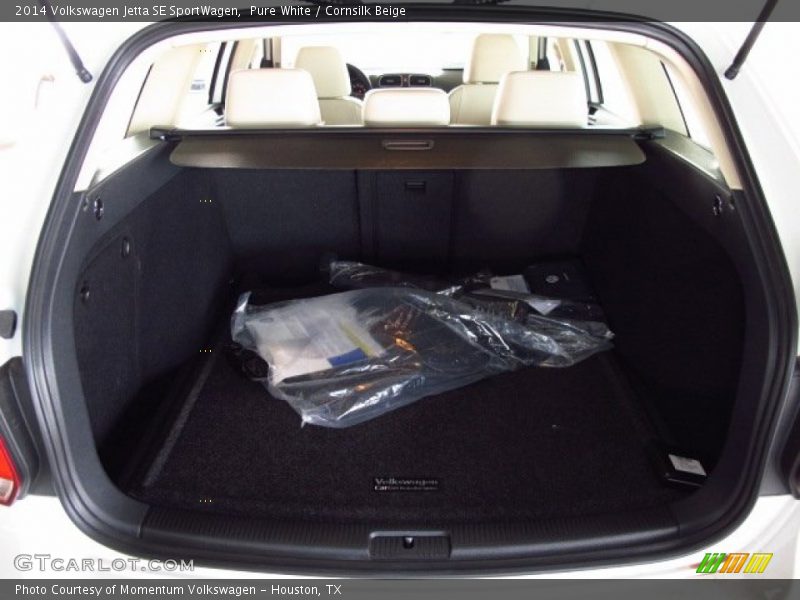 Pure White / Cornsilk Beige 2014 Volkswagen Jetta SE SportWagen