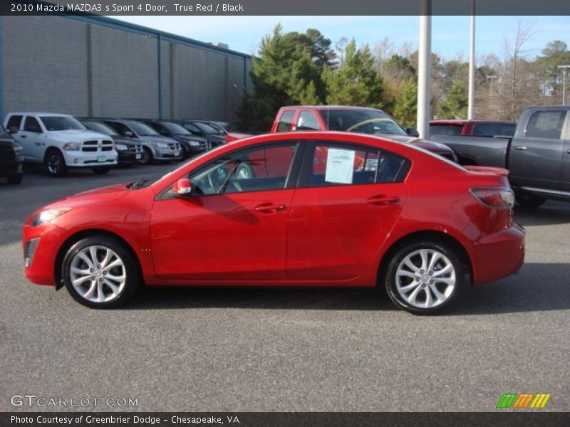 True Red / Black 2010 Mazda MAZDA3 s Sport 4 Door