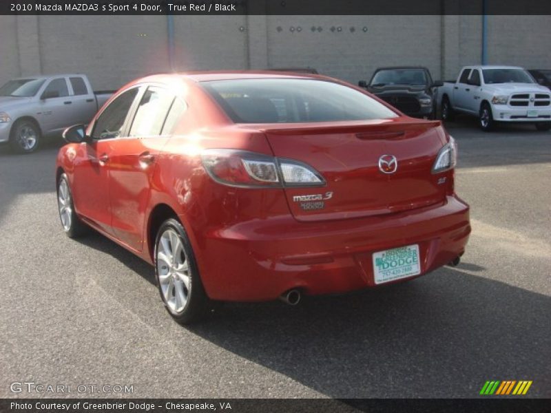 True Red / Black 2010 Mazda MAZDA3 s Sport 4 Door