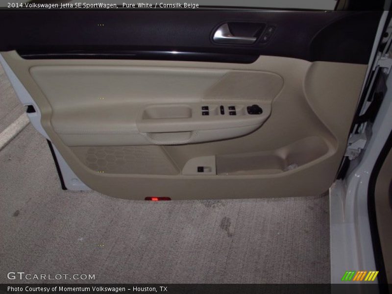 Pure White / Cornsilk Beige 2014 Volkswagen Jetta SE SportWagen
