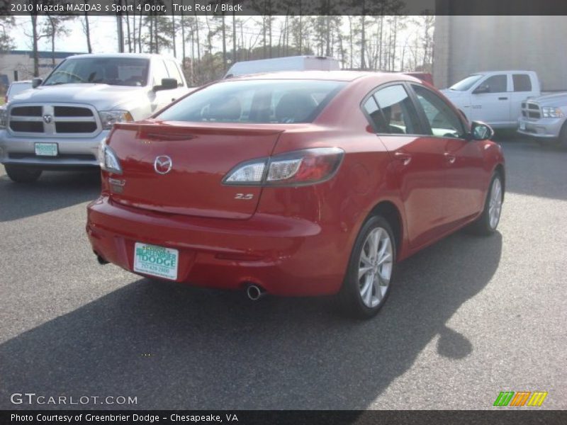 True Red / Black 2010 Mazda MAZDA3 s Sport 4 Door