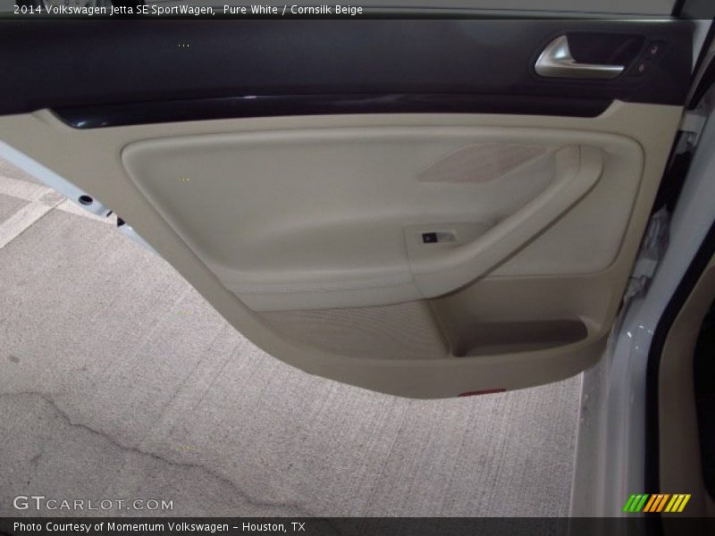 Pure White / Cornsilk Beige 2014 Volkswagen Jetta SE SportWagen
