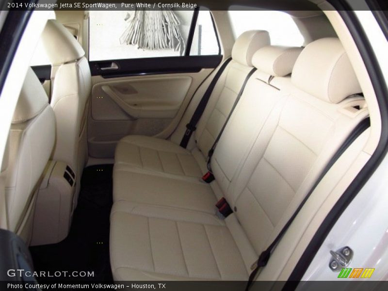 Pure White / Cornsilk Beige 2014 Volkswagen Jetta SE SportWagen