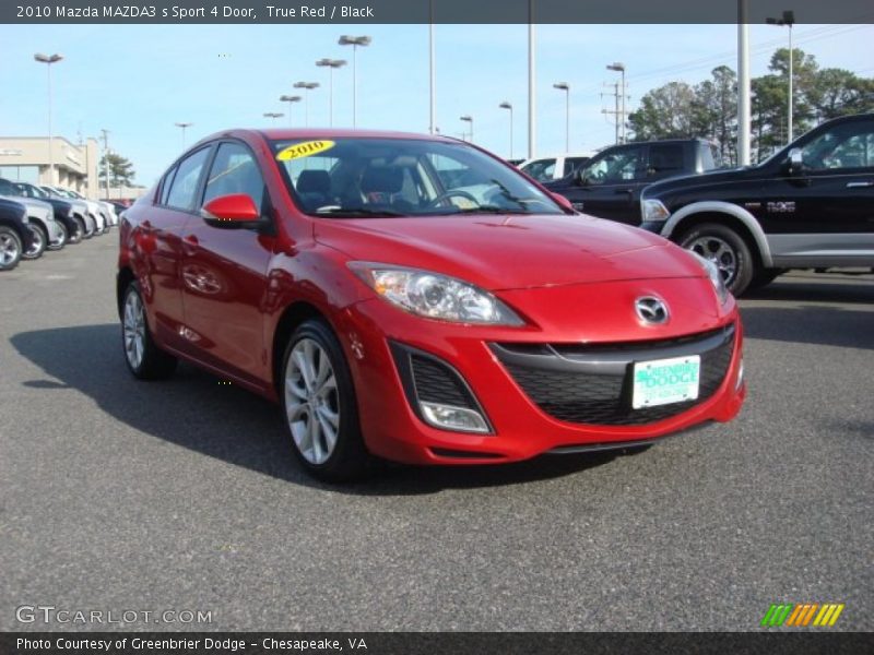 True Red / Black 2010 Mazda MAZDA3 s Sport 4 Door