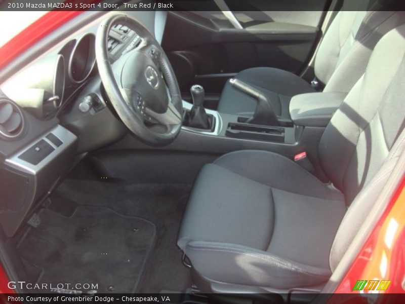 True Red / Black 2010 Mazda MAZDA3 s Sport 4 Door