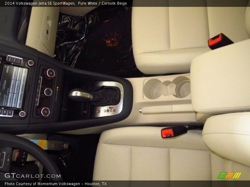 Pure White / Cornsilk Beige 2014 Volkswagen Jetta SE SportWagen
