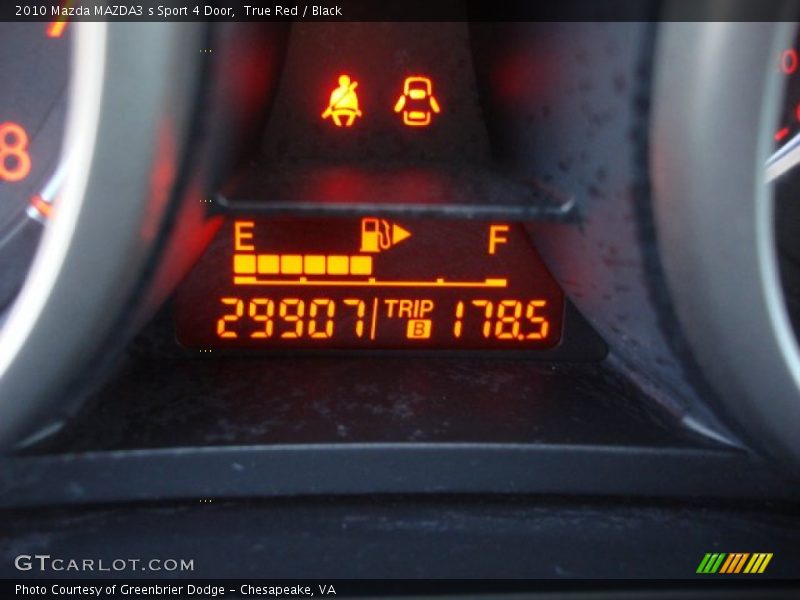 True Red / Black 2010 Mazda MAZDA3 s Sport 4 Door