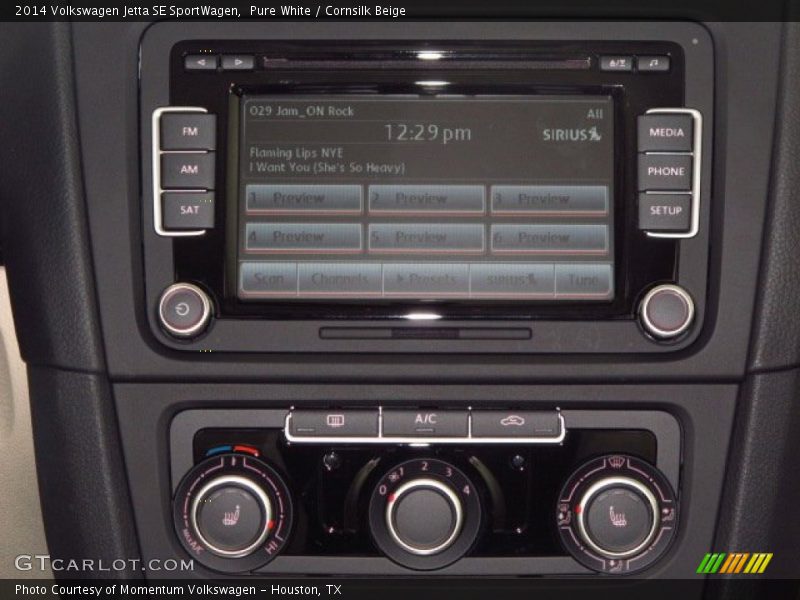 Pure White / Cornsilk Beige 2014 Volkswagen Jetta SE SportWagen