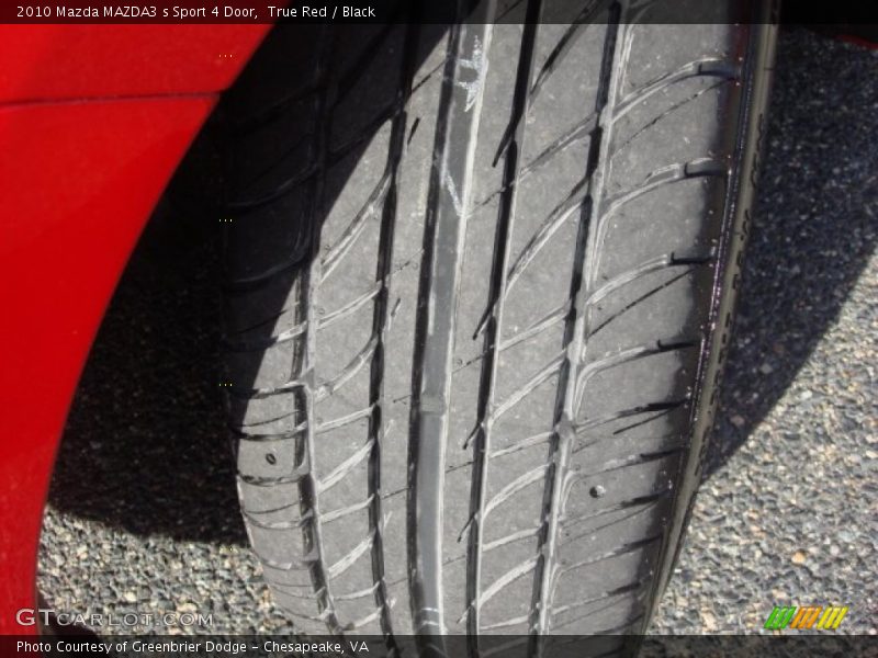 True Red / Black 2010 Mazda MAZDA3 s Sport 4 Door