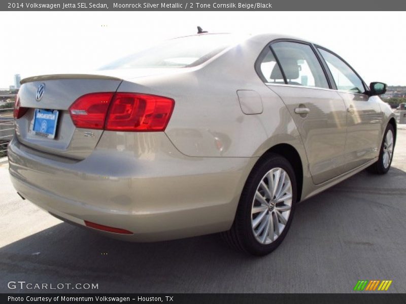 Moonrock Silver Metallic / 2 Tone Cornsilk Beige/Black 2014 Volkswagen Jetta SEL Sedan