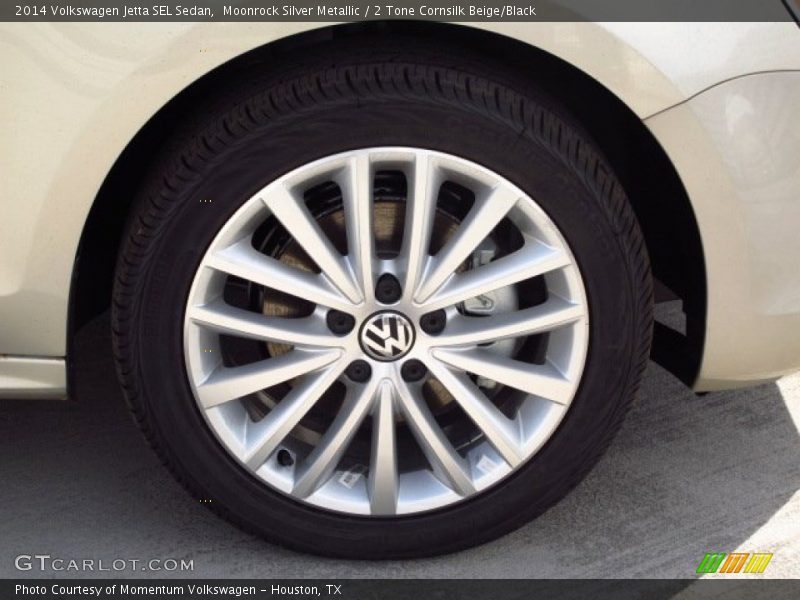 Moonrock Silver Metallic / 2 Tone Cornsilk Beige/Black 2014 Volkswagen Jetta SEL Sedan