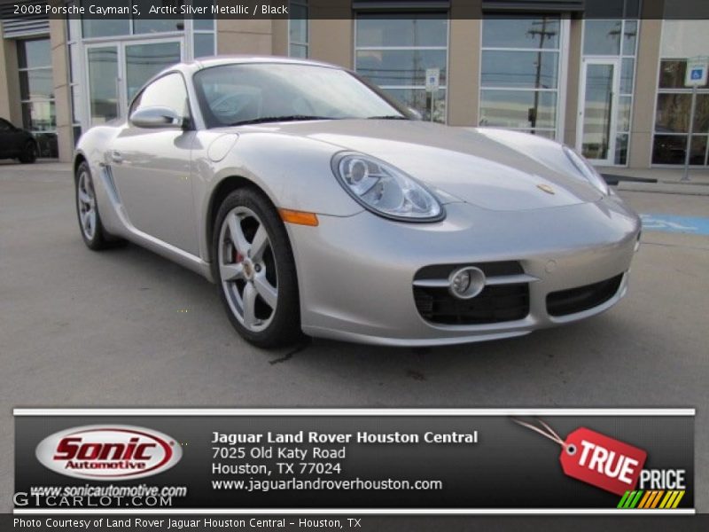 Arctic Silver Metallic / Black 2008 Porsche Cayman S