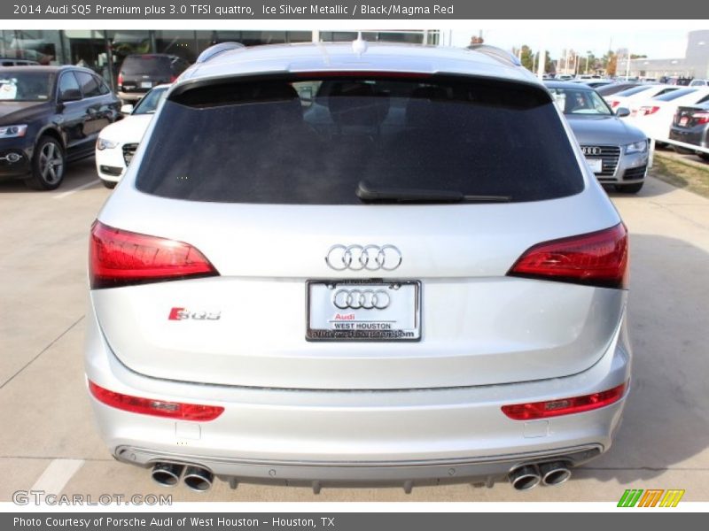 Ice Silver Metallic / Black/Magma Red 2014 Audi SQ5 Premium plus 3.0 TFSI quattro