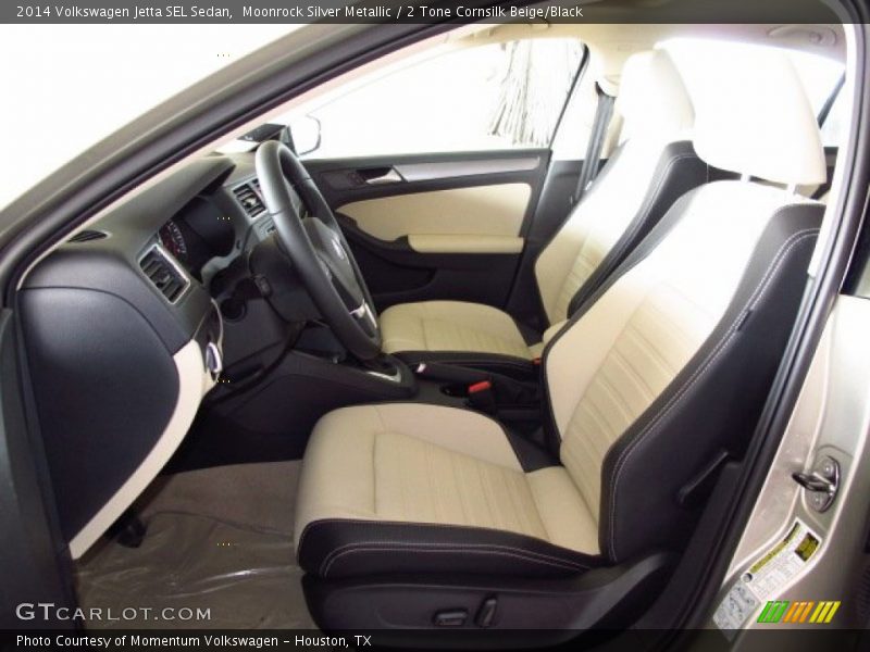 Moonrock Silver Metallic / 2 Tone Cornsilk Beige/Black 2014 Volkswagen Jetta SEL Sedan