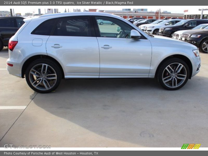 Ice Silver Metallic / Black/Magma Red 2014 Audi SQ5 Premium plus 3.0 TFSI quattro