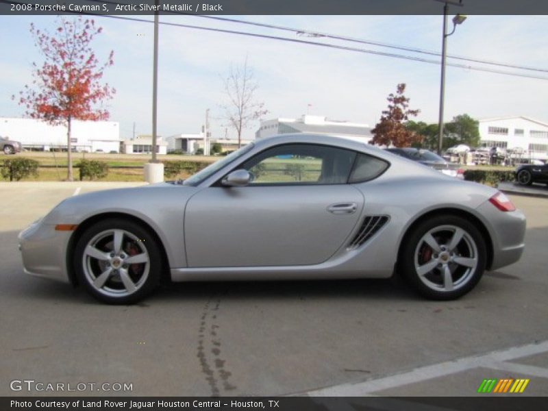 Arctic Silver Metallic / Black 2008 Porsche Cayman S