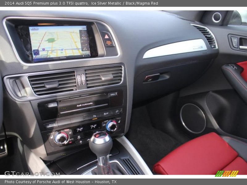 Ice Silver Metallic / Black/Magma Red 2014 Audi SQ5 Premium plus 3.0 TFSI quattro