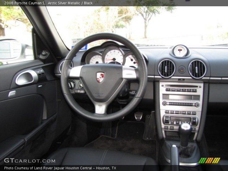 Arctic Silver Metallic / Black 2008 Porsche Cayman S