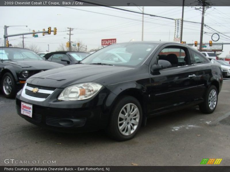 Black / Gray 2009 Chevrolet Cobalt LT Coupe