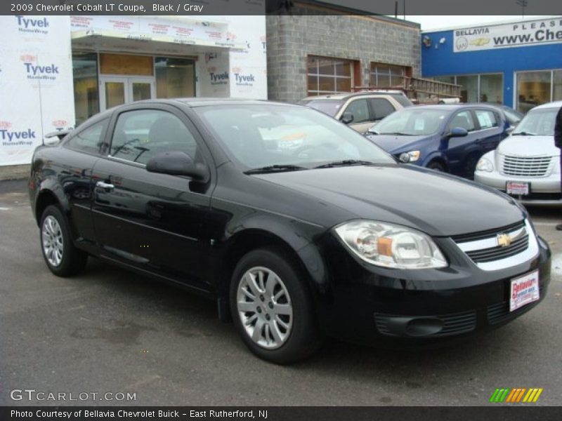 Black / Gray 2009 Chevrolet Cobalt LT Coupe