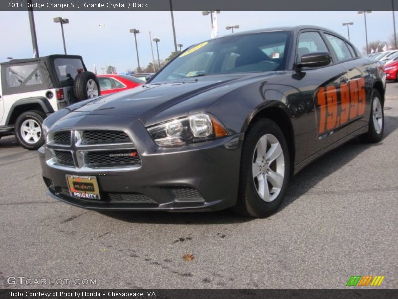 Granite Crystal / Black 2013 Dodge Charger SE