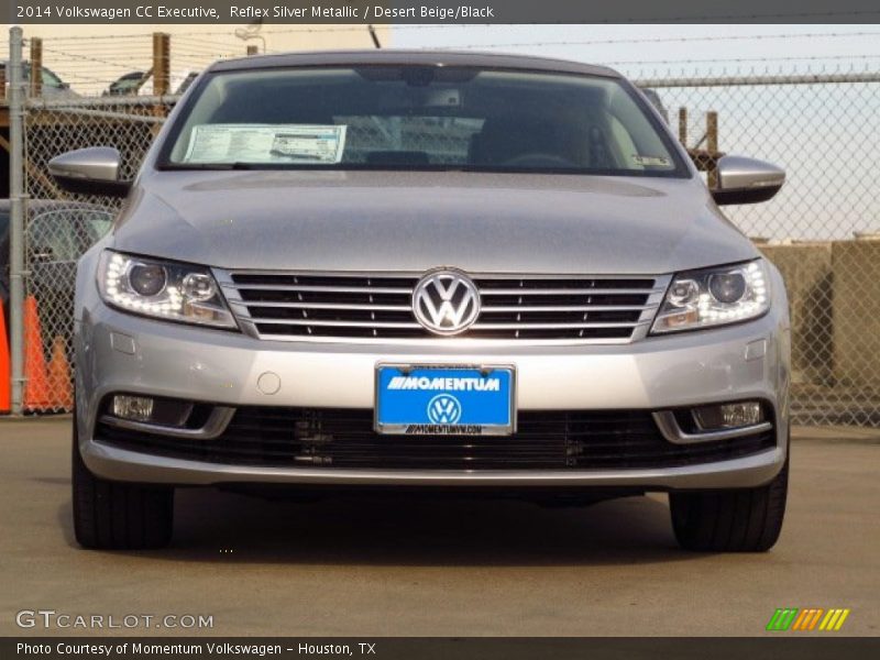 Reflex Silver Metallic / Desert Beige/Black 2014 Volkswagen CC Executive