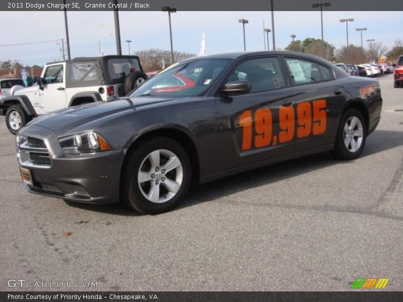 Granite Crystal / Black 2013 Dodge Charger SE