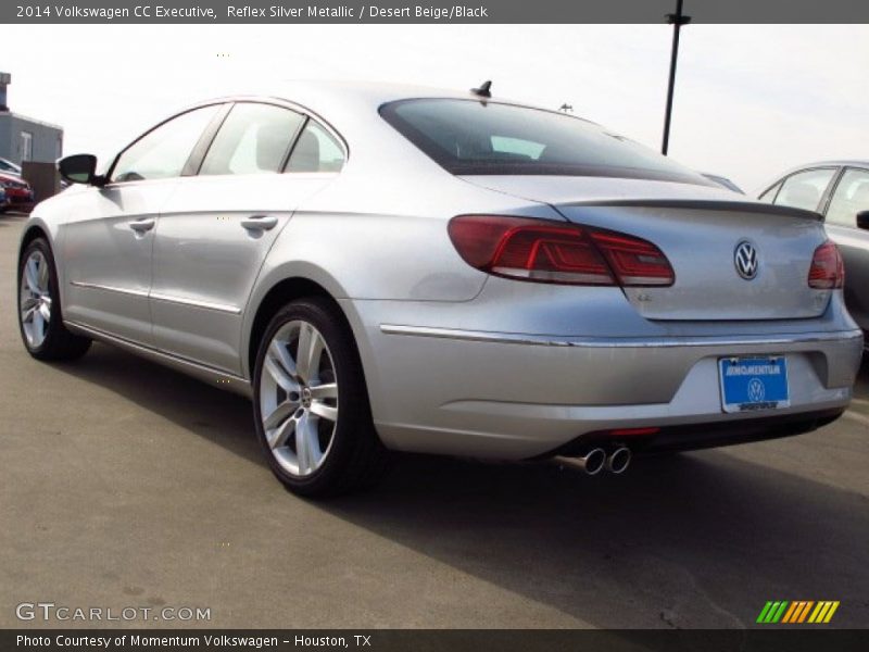 Reflex Silver Metallic / Desert Beige/Black 2014 Volkswagen CC Executive