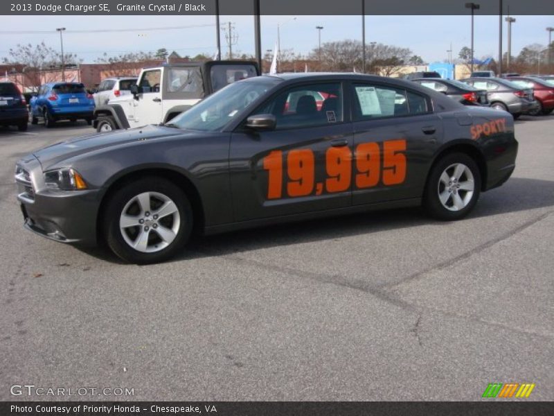 Granite Crystal / Black 2013 Dodge Charger SE