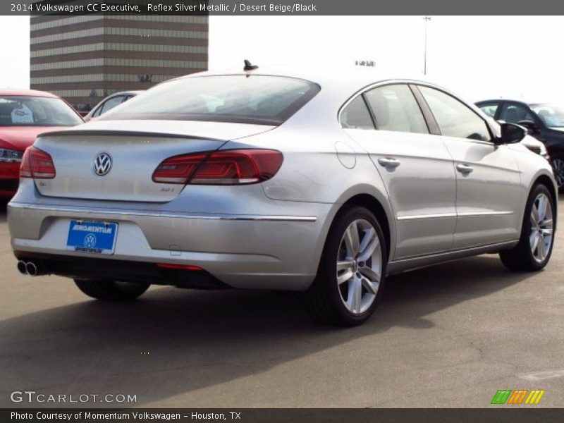 Reflex Silver Metallic / Desert Beige/Black 2014 Volkswagen CC Executive