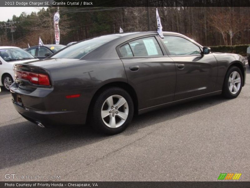 Granite Crystal / Black 2013 Dodge Charger SE