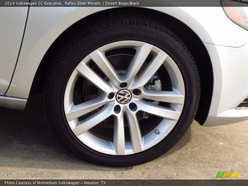 Reflex Silver Metallic / Desert Beige/Black 2014 Volkswagen CC Executive