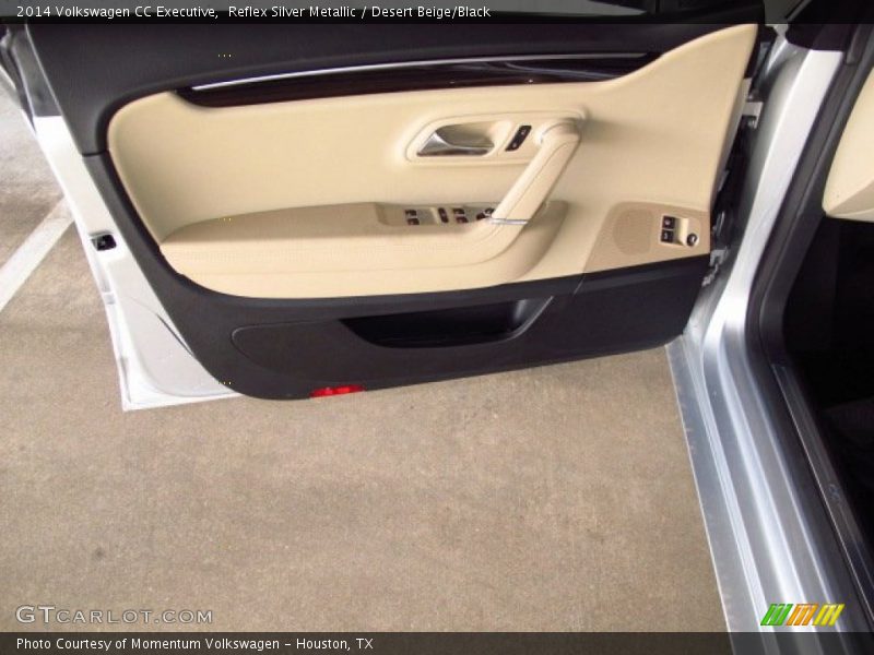 Reflex Silver Metallic / Desert Beige/Black 2014 Volkswagen CC Executive