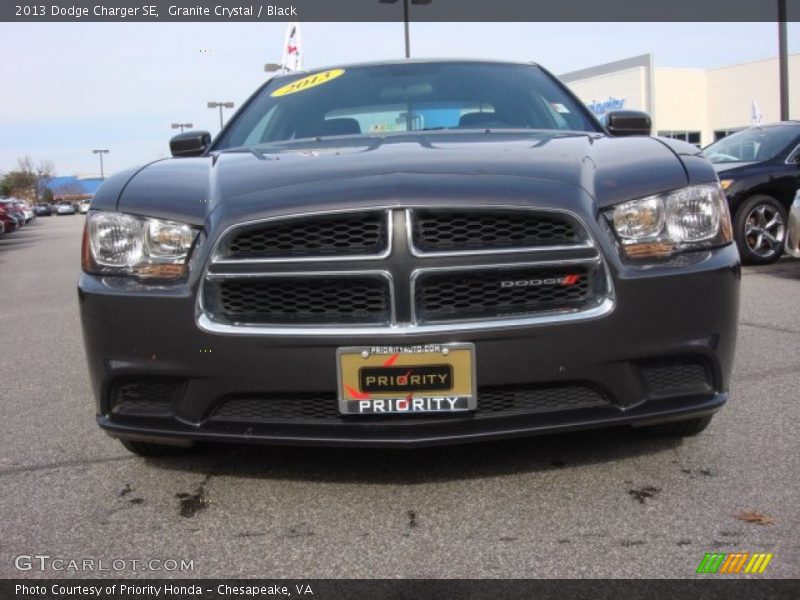 Granite Crystal / Black 2013 Dodge Charger SE