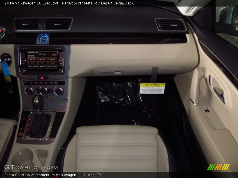 Reflex Silver Metallic / Desert Beige/Black 2014 Volkswagen CC Executive