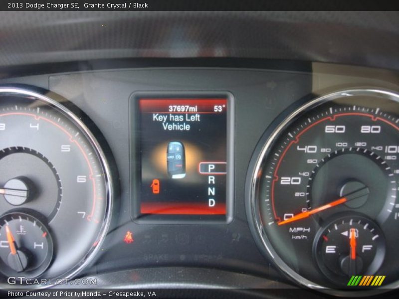 Granite Crystal / Black 2013 Dodge Charger SE
