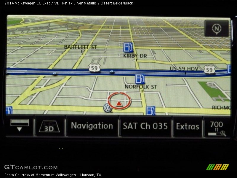 Reflex Silver Metallic / Desert Beige/Black 2014 Volkswagen CC Executive