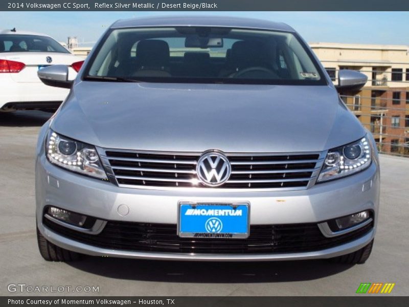 Reflex Silver Metallic / Desert Beige/Black 2014 Volkswagen CC Sport