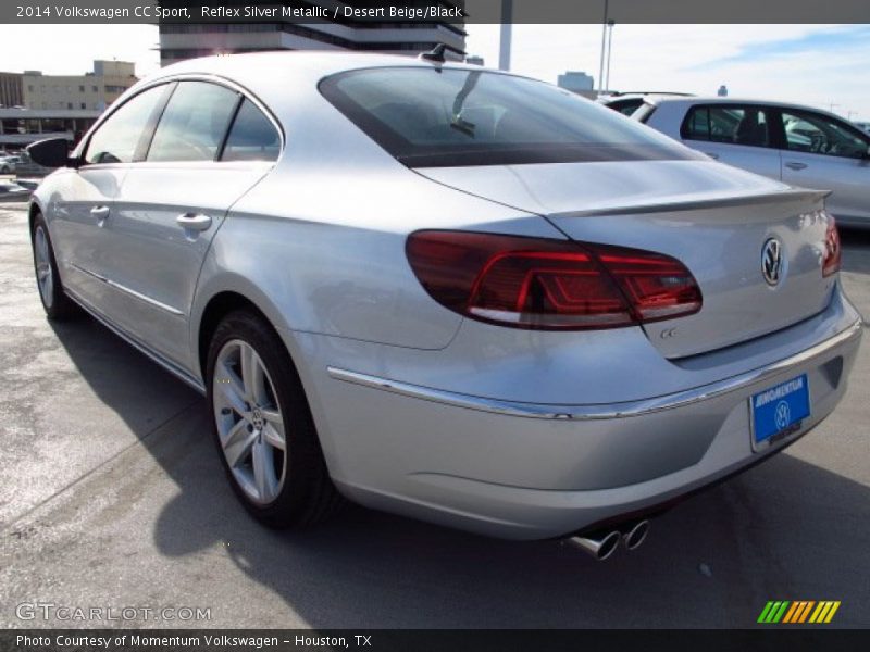Reflex Silver Metallic / Desert Beige/Black 2014 Volkswagen CC Sport
