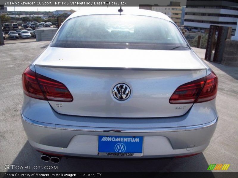 Reflex Silver Metallic / Desert Beige/Black 2014 Volkswagen CC Sport