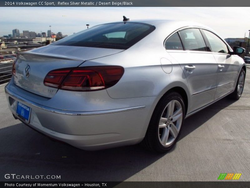 Reflex Silver Metallic / Desert Beige/Black 2014 Volkswagen CC Sport