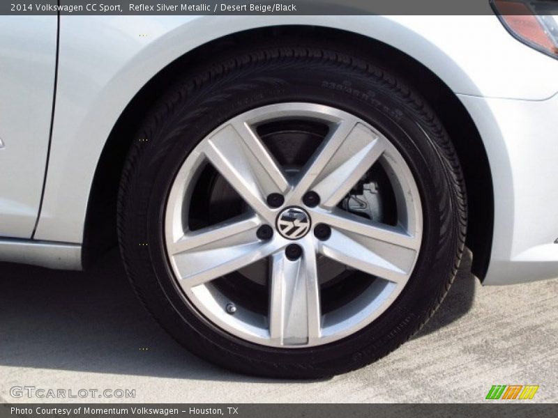 Reflex Silver Metallic / Desert Beige/Black 2014 Volkswagen CC Sport