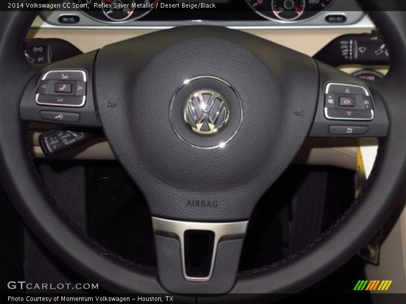 Reflex Silver Metallic / Desert Beige/Black 2014 Volkswagen CC Sport
