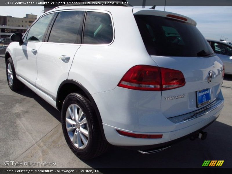 Pure White / Cornsilk Beige 2014 Volkswagen Touareg V6 Sport 4Motion