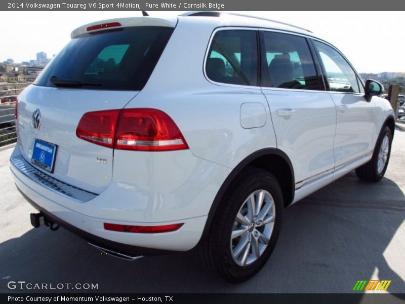 Pure White / Cornsilk Beige 2014 Volkswagen Touareg V6 Sport 4Motion